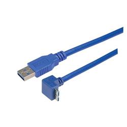 USB 3.0直角型线缆组件，下出线Micro-B/直通A型连接器，3米的图片