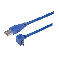 USB 3.0直角型线缆组件，上出线Micro-B/直通A型连接器，0.5米的图片