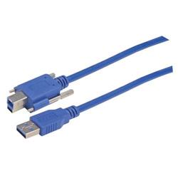 USB 3.0线缆，带翼形螺丝B型/A型，2米的图片