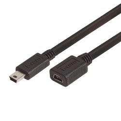 特优型USB线缆，5针Mini-B公头/母头，0.75米的图片
