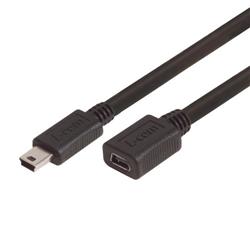 特优型USB  Mini B型5插脚线缆，公头/母头，1.0m的图片