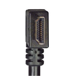 具有以太网功能的高速HDMI 线缆，公头/公头直角式向左出线，0.5m的图片