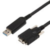 USB 3.0有源光缆(AOC)，A公至Micro B公带锁紧螺丝，拖链，5米的图片