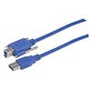 USB 3.0线缆，带翼形螺丝B型/A型，3米的图片