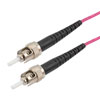ST/ST 50/125多模40/100GB单工光纤跳线，LSZH，OM4，10米的图片