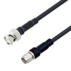 4英尺长低损耗BNC 公头至 SMA 公头电缆组件.使用Times Microwave公司的 LMR-200-FR 型号同轴电缆的图片