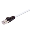 Plenum Rated Shielded Category 6a Cable, RJ45 / RJ45, 23AWG Solid, White, 20.0ft的图片
